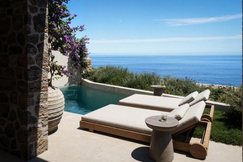 Plaka bei Chania Nordkreta, Plaka: Neubau-Projekt! Traumhafte Villen mit Pool und Meerblick zu verkaufen Haus kaufen